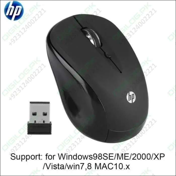 Hp 2.4ghz Optical Usb Wireless Mouse Fm510a Laptop Pc Computer Mice High Copy