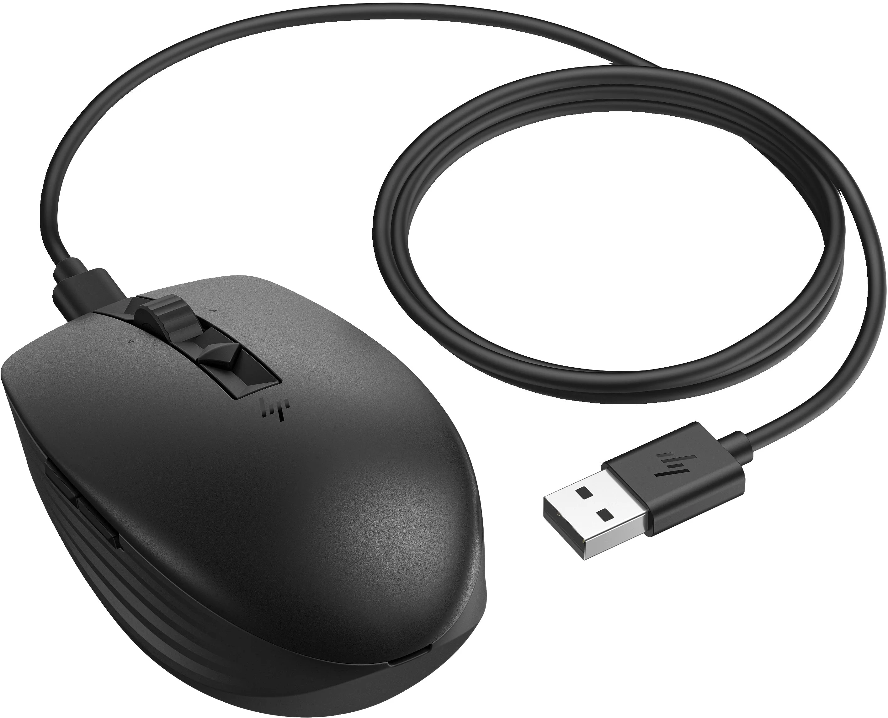 Hp 715 - Mouse - Multi-Device, Rechargeable - 7 Buttons - Wireless, Wired - Bluetooth 3.0, 2.4 Ghz - Usb Wireless Receiv