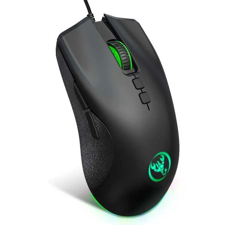 HXSJ A883 RGB Mechanical Gaming Mouse with 7 Programmable Keys and 6400 DPI