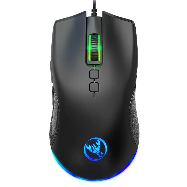 HXSJ A883 RGB Mechanical Gaming Mouse with 7 Programmable Keys and 6400 DPI