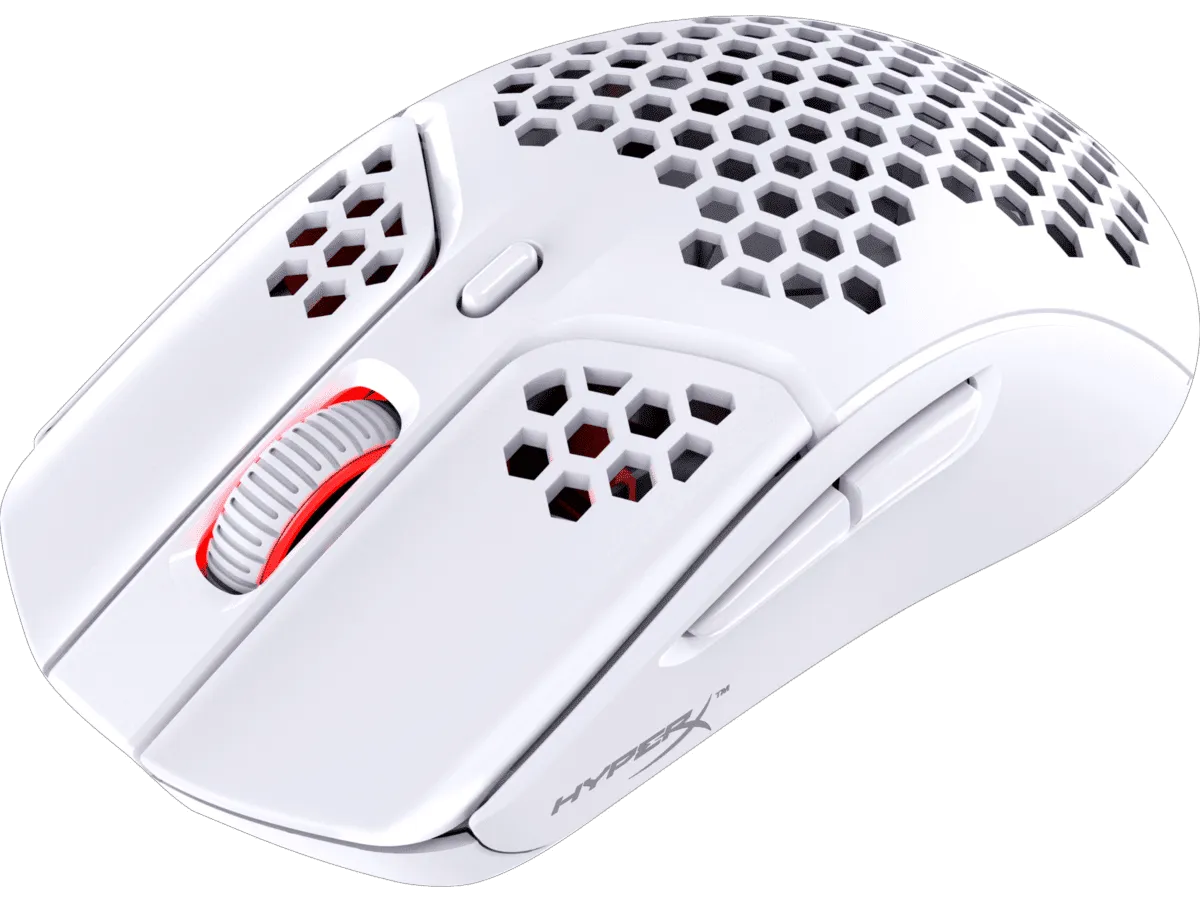 HyperX Pulsefire Haste Wireless Gaming Mouse (White) - 4P5D8AA