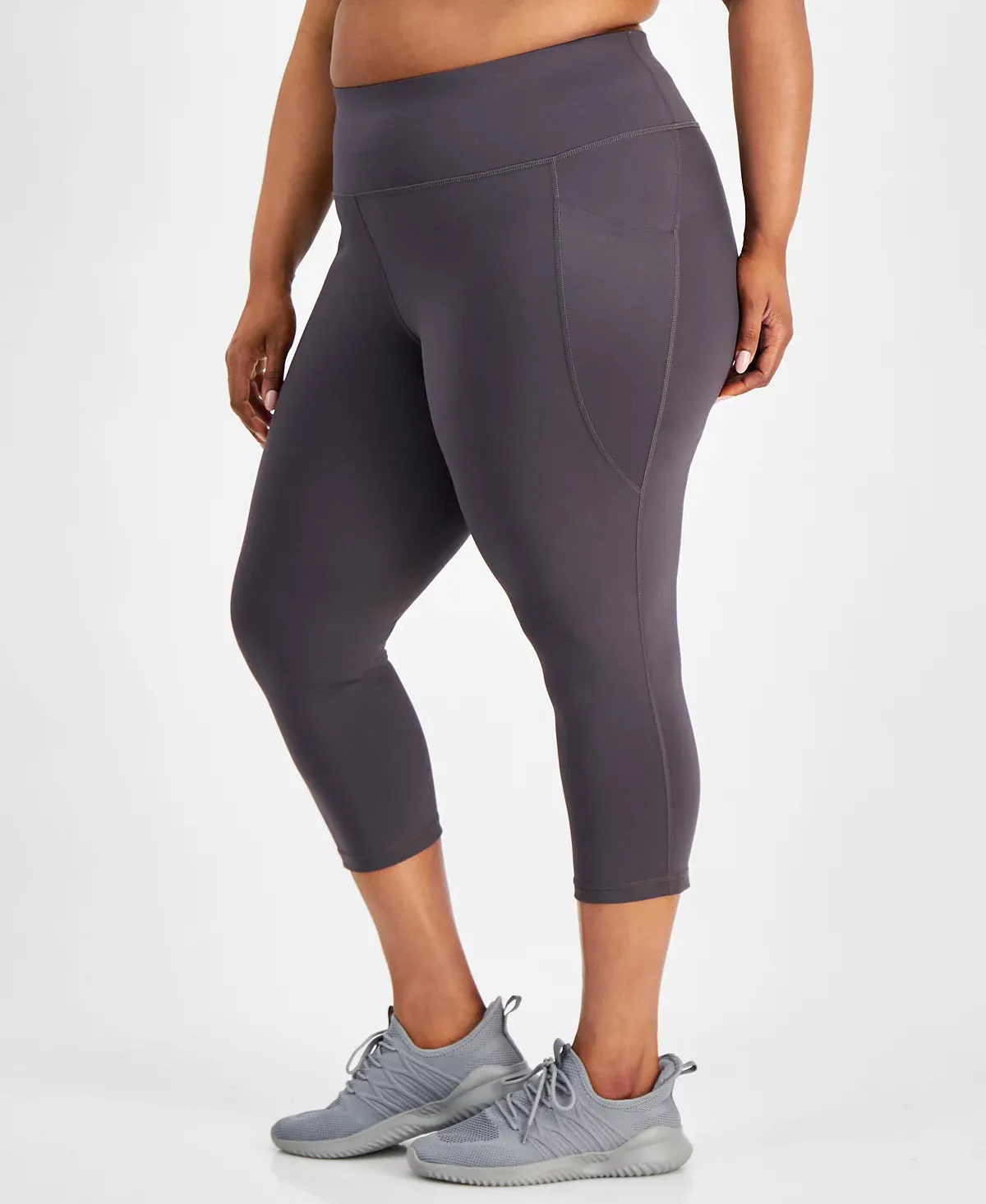 ID Ideology Plus Size Compression Cropped Leggings