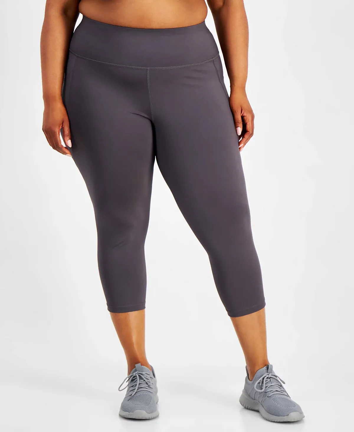 ID Ideology Plus Size Compression Cropped Leggings