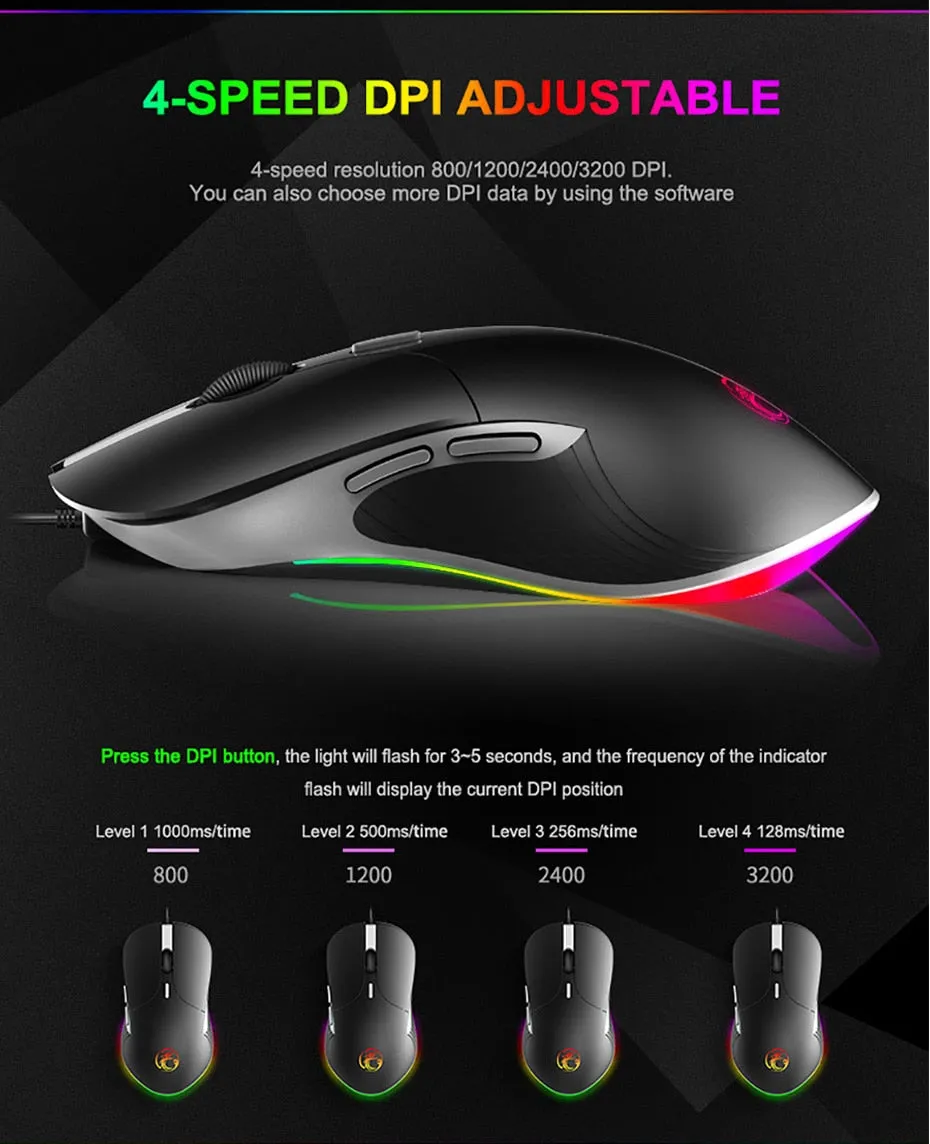 iMice Wired Gaming Mouse