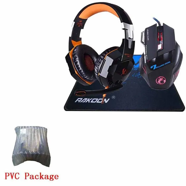 In Stock 5500 DPI X7 Pro Gaming Mouse EACH G2000 Hifi Pro Gaming Headphone Game Headset Gift Big Gaming Mousepad for Pro Gamer