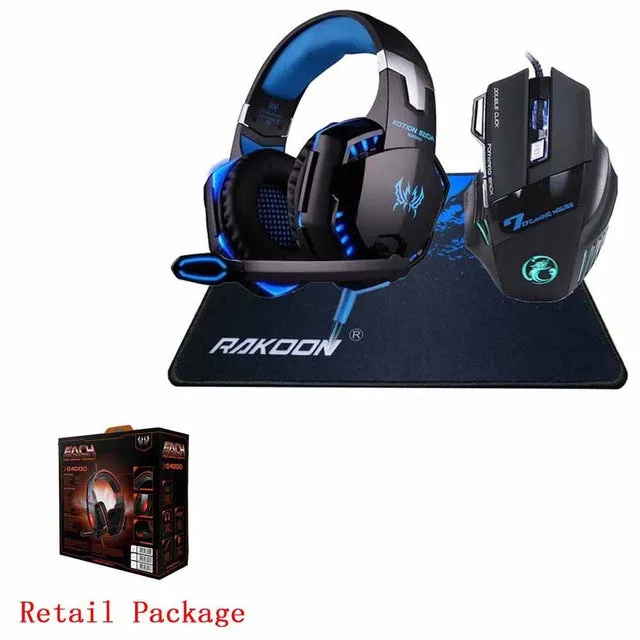 In Stock 5500 DPI X7 Pro Gaming Mouse EACH G2000 Hifi Pro Gaming Headphone Game Headset Gift Big Gaming Mousepad for Pro Gamer