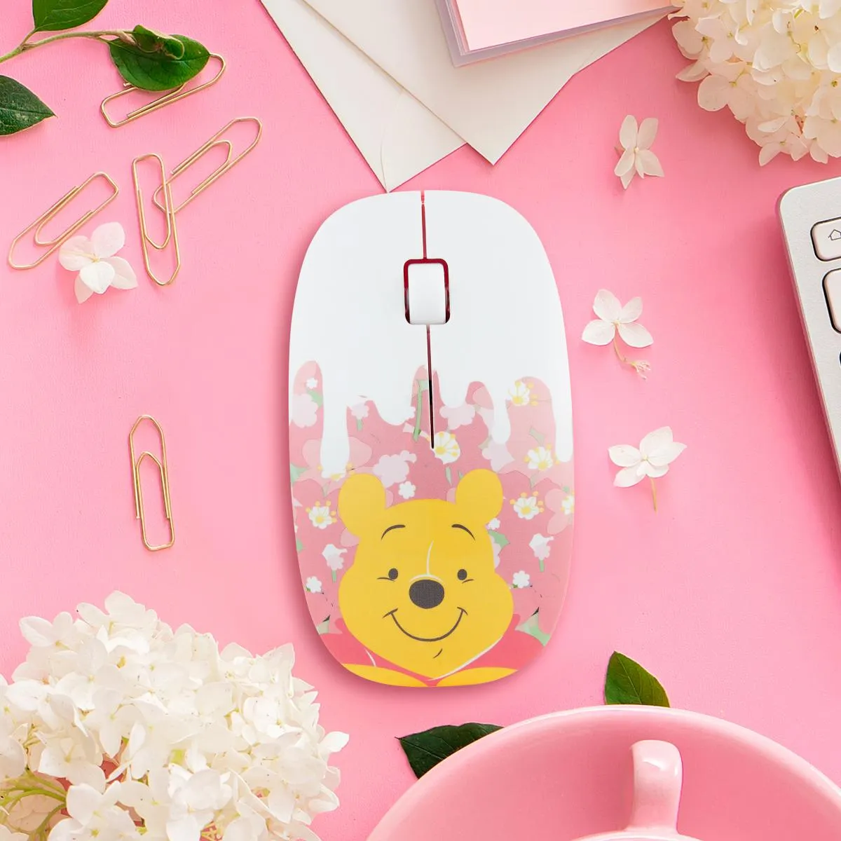 Infothink Disney Cherry Blossom Winnie The Pooh Flower ver Wireless Optical Mouse