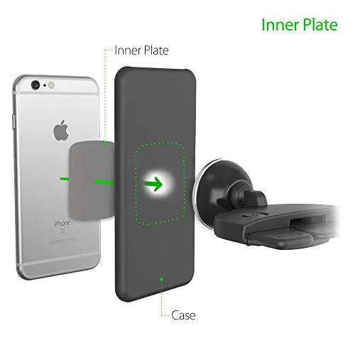 iOttie ITap Magnetic CD Slot Premium Car Mount Holder for IPhone X 8/8s 7 7 Plus 6s Plus 6s 6 SE Samsung Galaxy S9 Plus S9 Plus S8 Edge S7 S6 Note 8 5