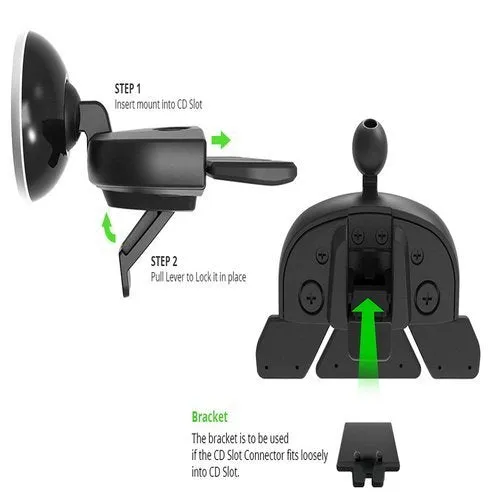 iOttie ITap Magnetic CD Slot Premium Car Mount Holder for IPhone X 8/8s 7 7 Plus 6s Plus 6s 6 SE Samsung Galaxy S9 Plus S9 Plus S8 Edge S7 S6 Note 8 5