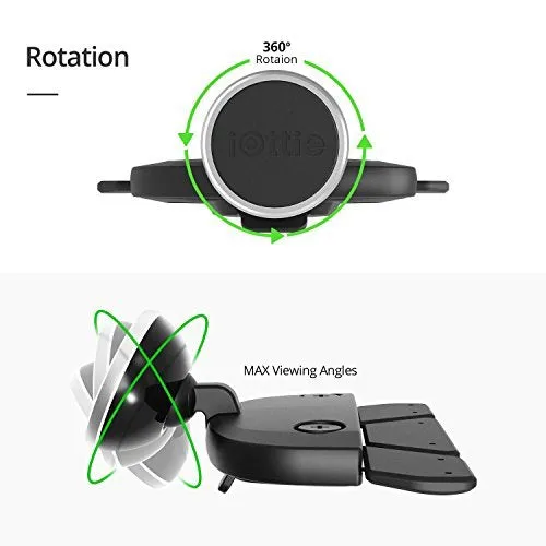 iOttie ITap Magnetic CD Slot Premium Car Mount Holder for IPhone X 8/8s 7 7 Plus 6s Plus 6s 6 SE Samsung Galaxy S9 Plus S9 Plus S8 Edge S7 S6 Note 8 5