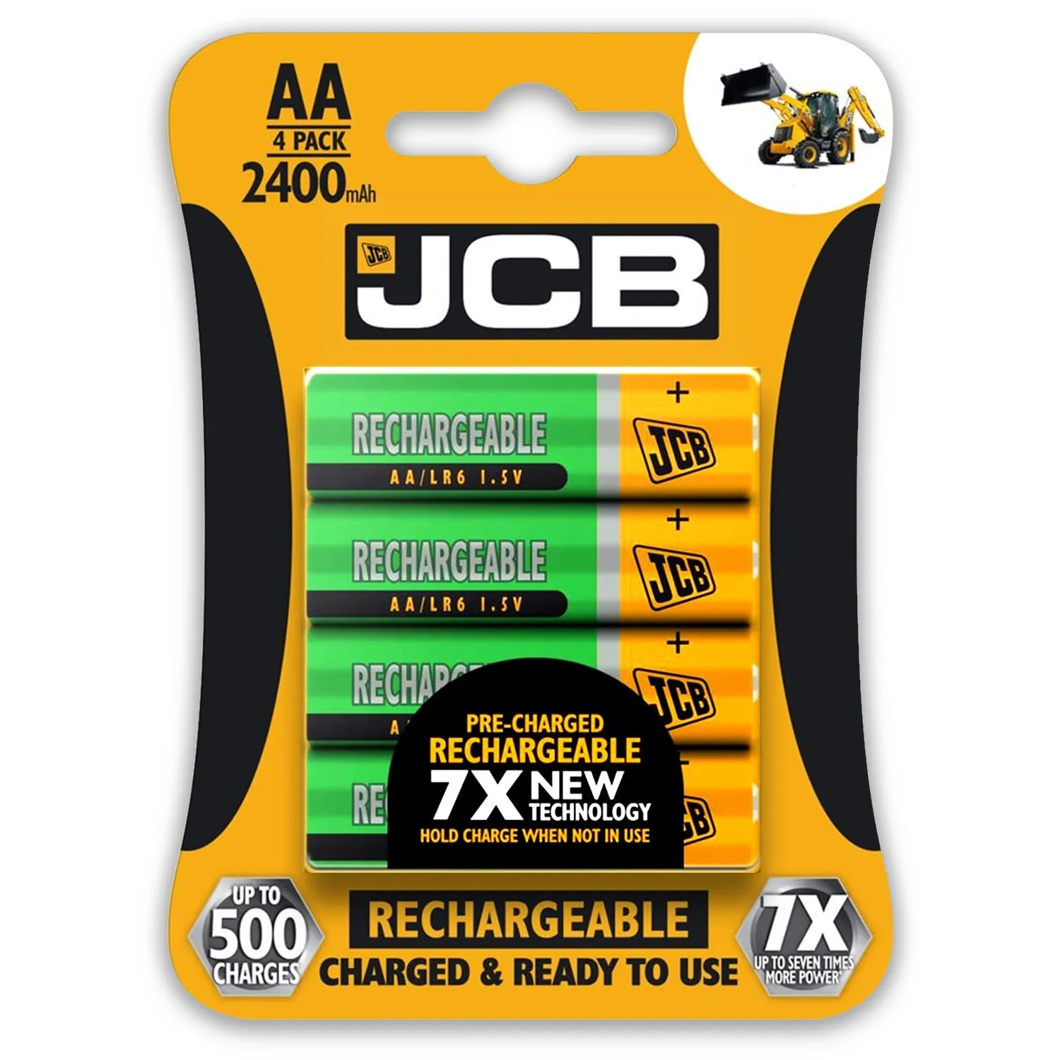 JCB Battery NiMH Pre Charged AA AAA 900mAh 1200mAh 2400mAh