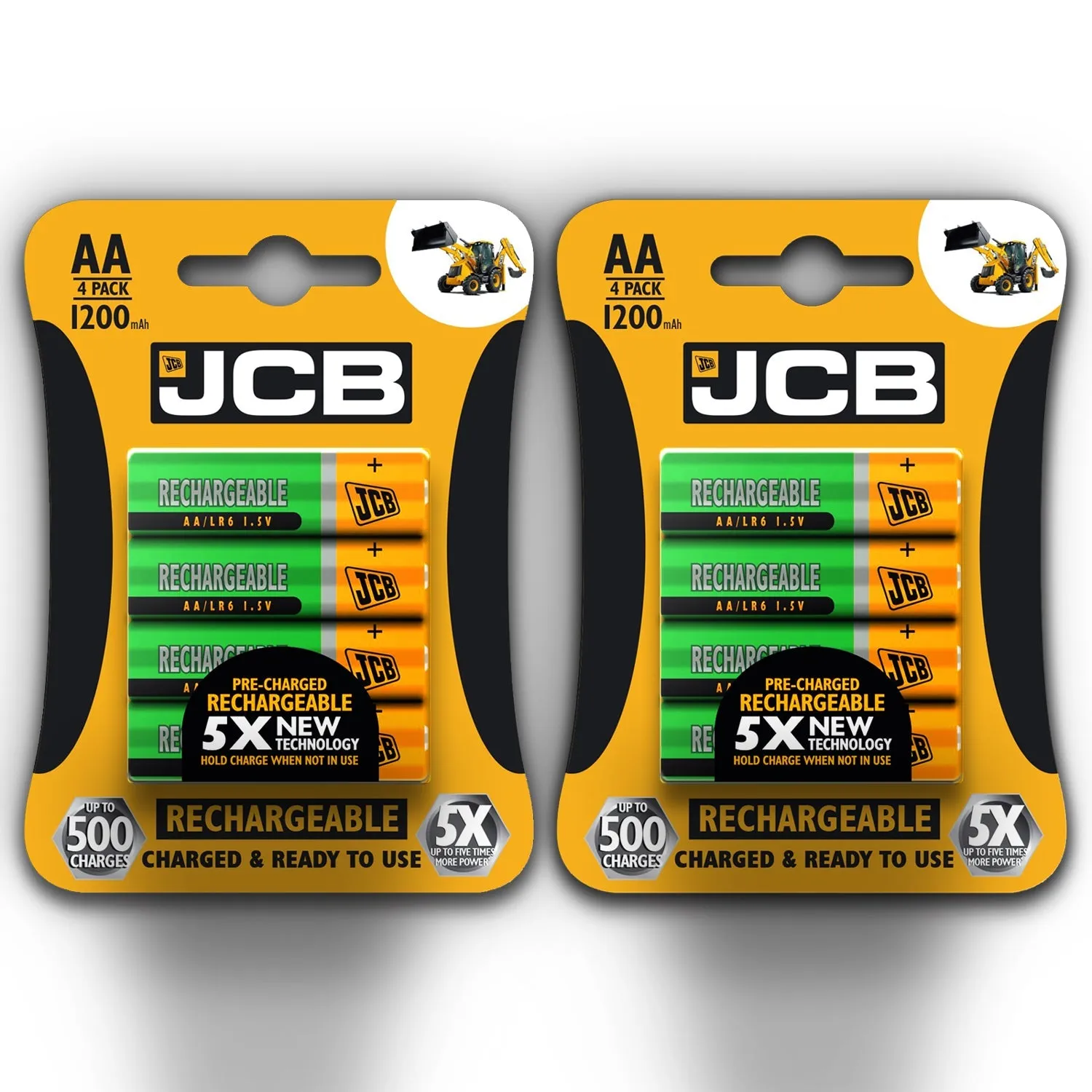 JCB Battery NiMH Pre Charged AA AAA 900mAh 1200mAh 2400mAh