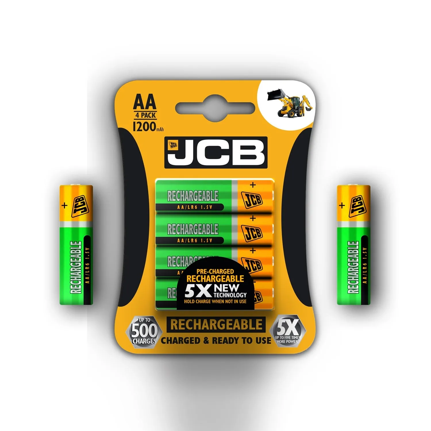 JCB Battery NiMH Pre Charged AA AAA 900mAh 1200mAh 2400mAh