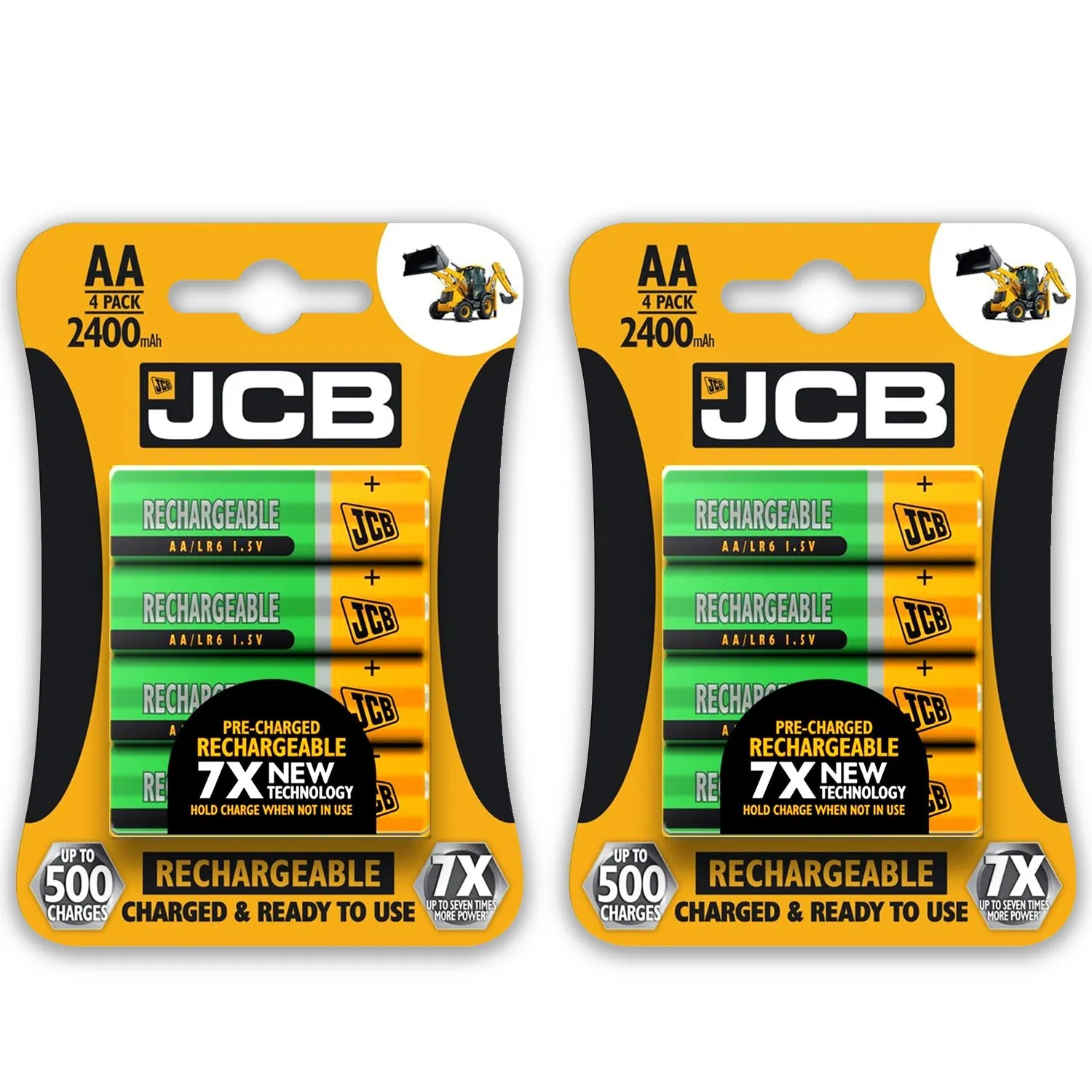 JCB Battery NiMH Pre Charged AA AAA 900mAh 1200mAh 2400mAh