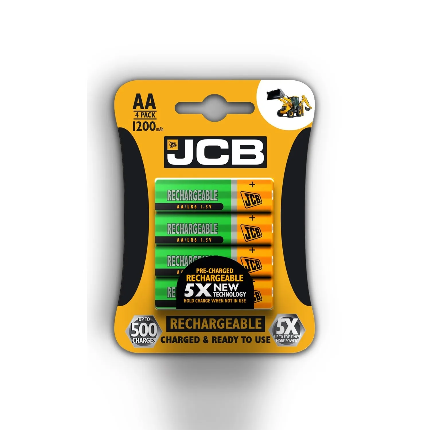 JCB Battery NiMH Pre Charged AA AAA 900mAh 1200mAh 2400mAh