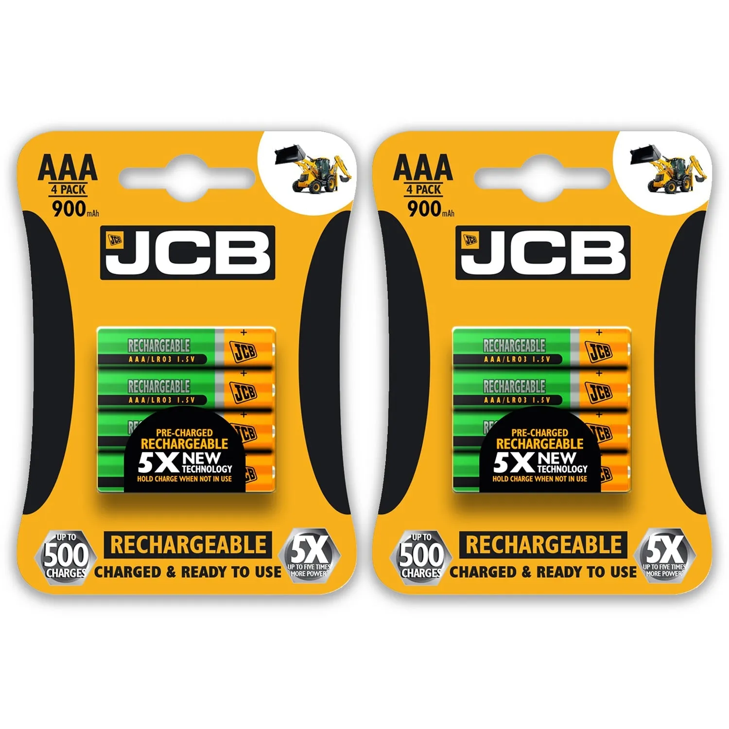 JCB Battery NiMH Pre Charged AA AAA 900mAh 1200mAh 2400mAh