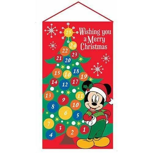 Kurt Adler - Mickey Mouse 19" Fabric Advent Calendar