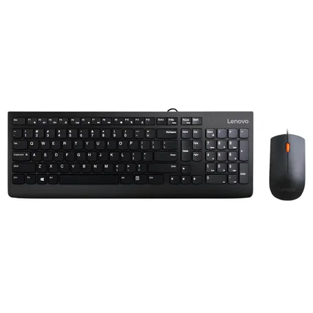 Lenovo Full-Size Wired Keyboard & Mouse