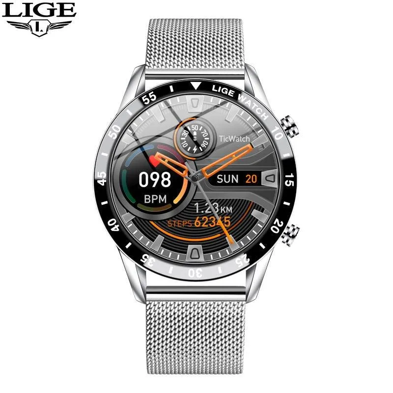 LIGE Luxury Full Circle Touch Screen Smart Watch