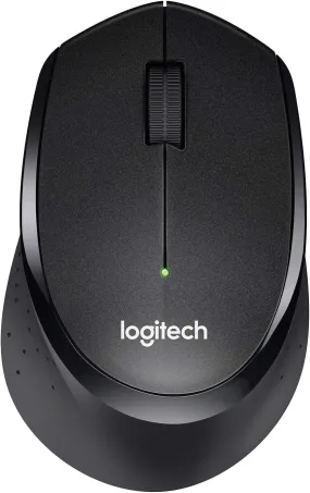 Logitech B330 SILENT PLUS Wireless Mouse, 2.4GHz, USB Nano Receiver, 1000 DPI, PC/Mac/Laptop/Chromebook Compatible - Black