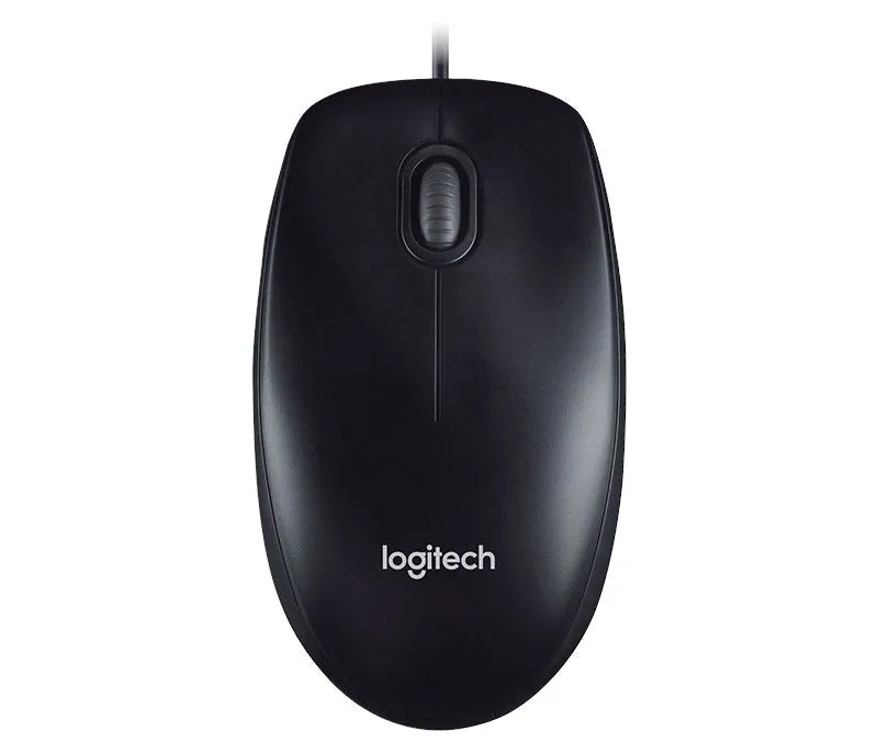 LOGITECH M100R USB WIRED MOUSE BLACK