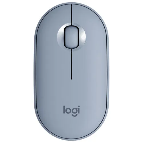 Logitech M350 Pebble Wireless Bluetooth Mouse with 1000 DPI, USB Mini Receiver, and Quiet Click for Laptop and PC