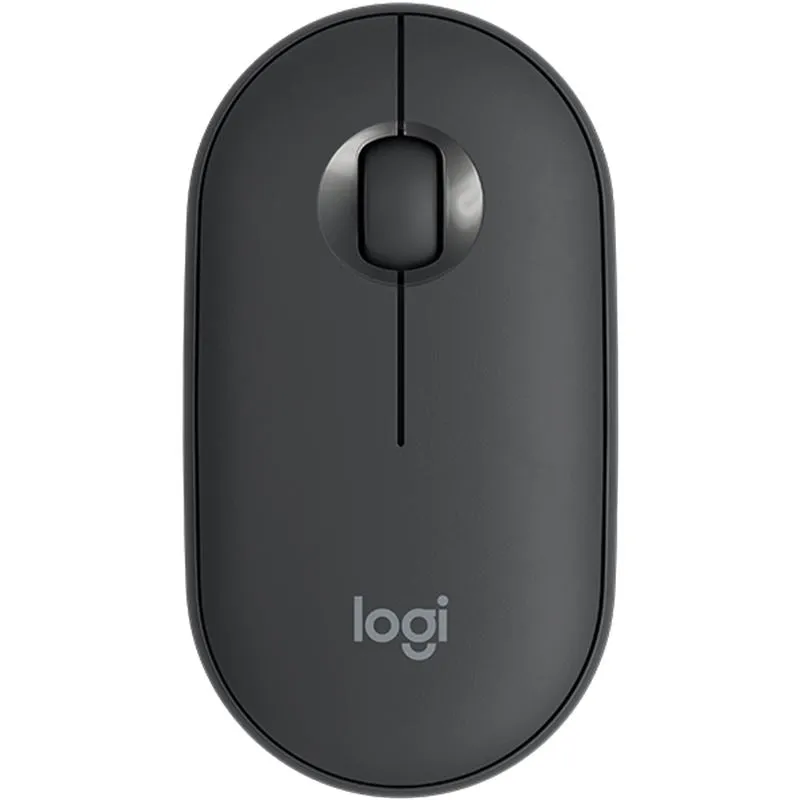 Logitech M350 Pebble Wireless Bluetooth Mouse with 1000 DPI, USB Mini Receiver, and Quiet Click for Laptop and PC