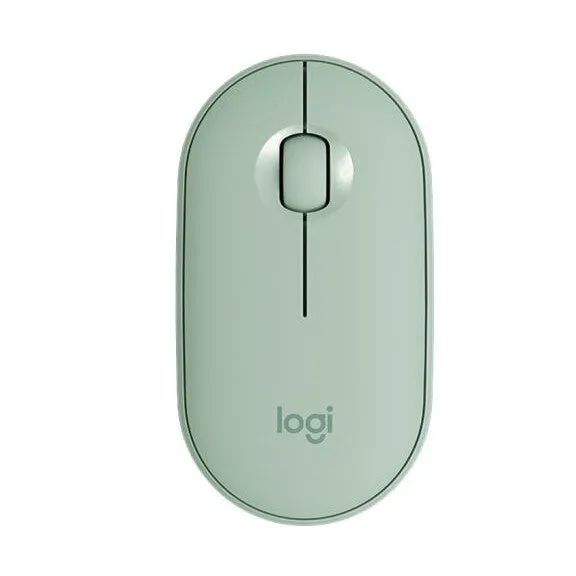 Logitech M350 Pebble Wireless Bluetooth Mouse with 1000 DPI, USB Mini Receiver, and Quiet Click for Laptop and PC