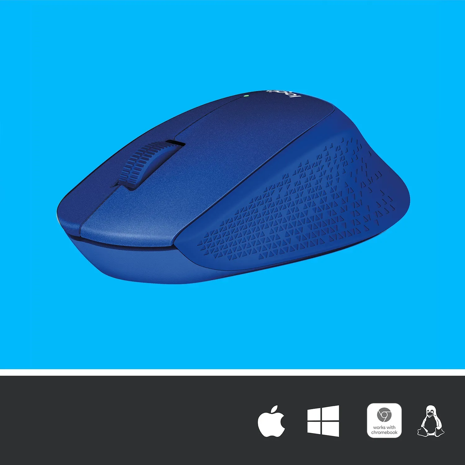 Logitech Mouse M330 Silent Plus - Blue