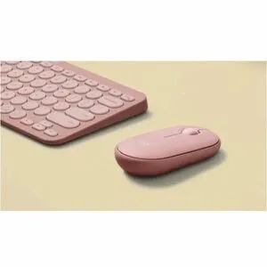 Logitech Pebble 2 M350s Mouse, Optical, Wireless, Bluetooth, Tonal Rose, USB