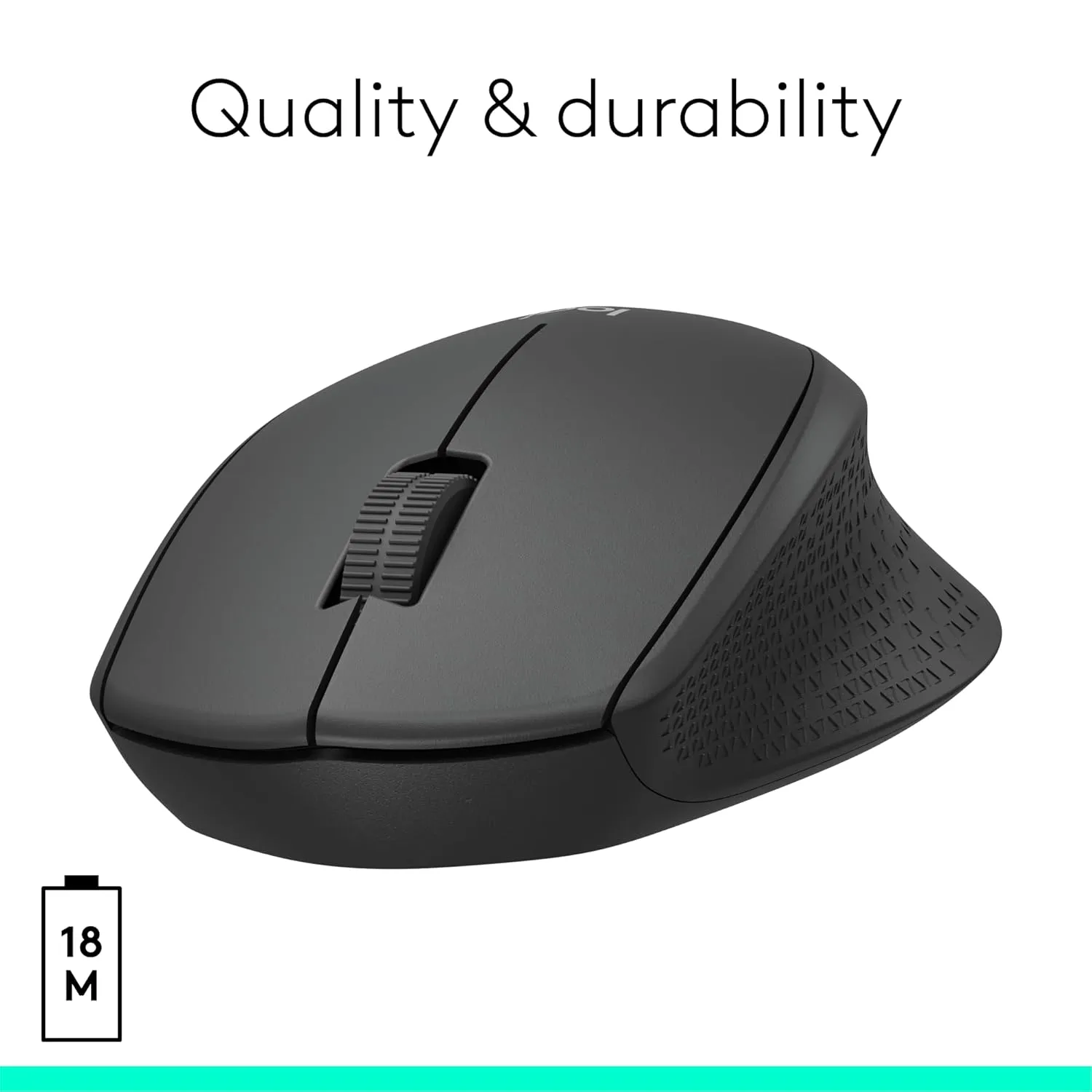 Logitech Silent Plus M331 Wireless Mouse 靜音無線滑鼠 - Black 黑色 910-004917 原裝行貨