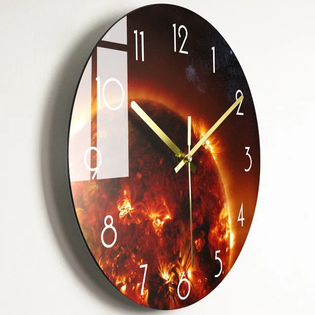 Luxury Nordic Universe Silent Wall Clock