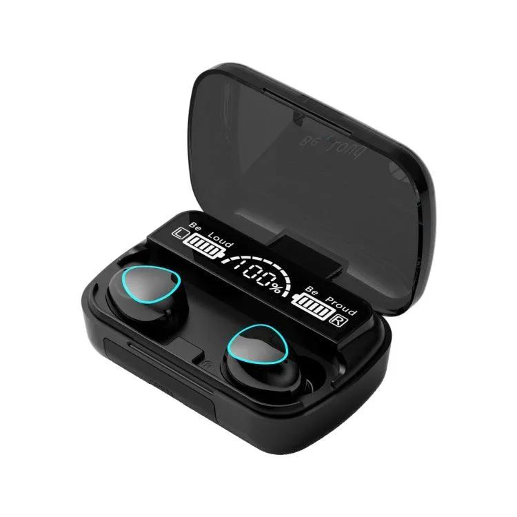 M10 Bluetooth 5.1 TWS Earbuds with Touch Control, Digital Display, and Siri Integration