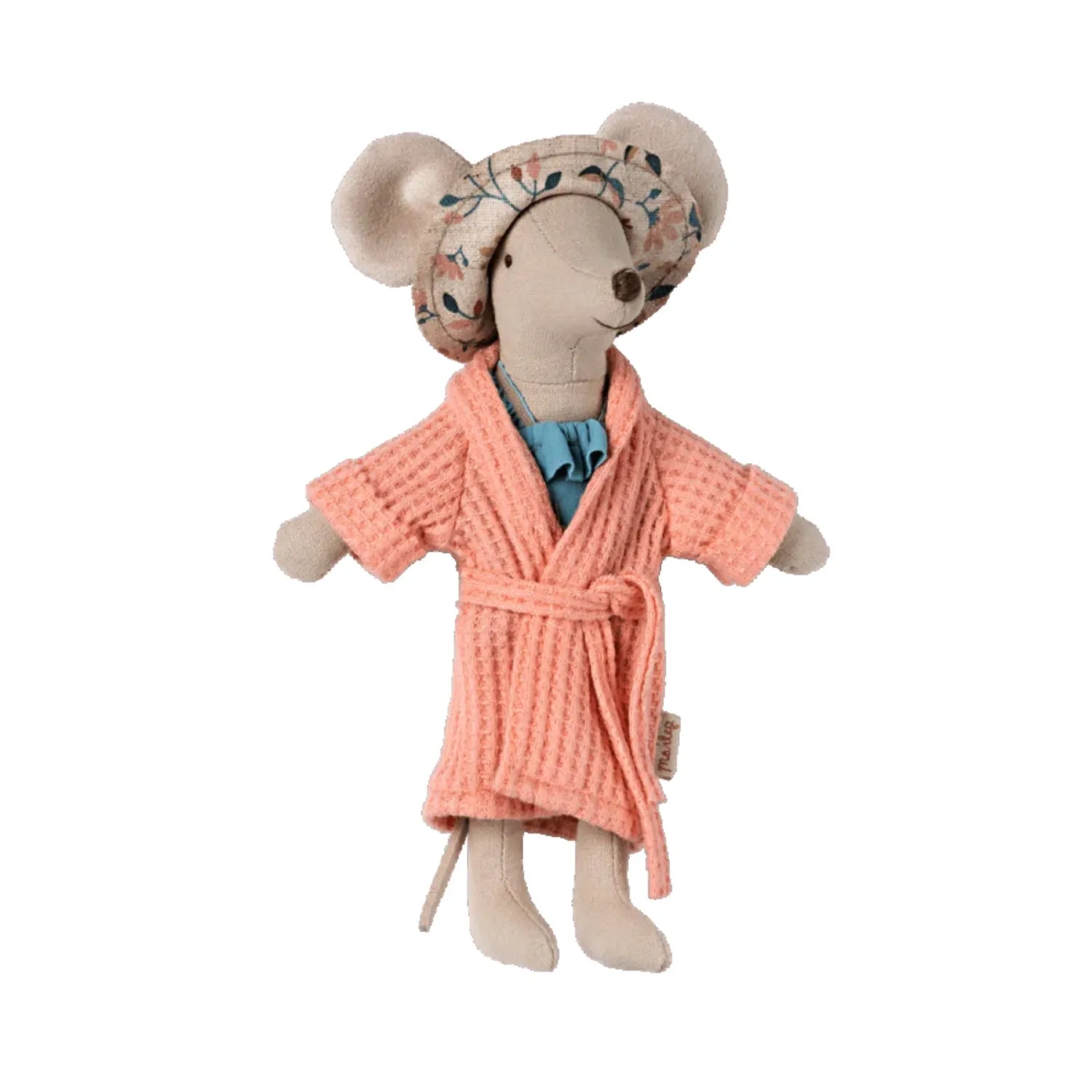 Maileg Bathrobe Coral Dad/Mum Mouse