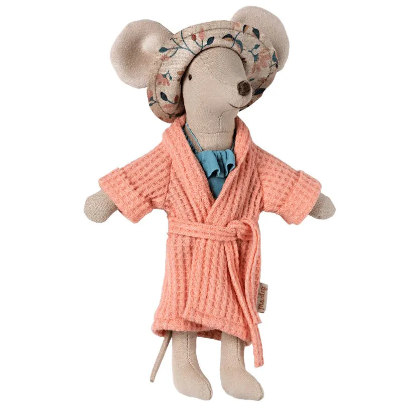 Maileg | Bathrobe Mouse Coral