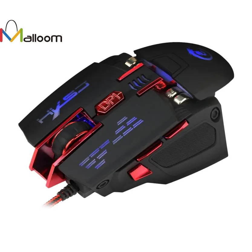 Malloom 2017 Christmas Gift Gaming Mouse 7D Buttons 4000DPI Optical Wired Gaming Mechanical Mouse For Tablet Laptop PC