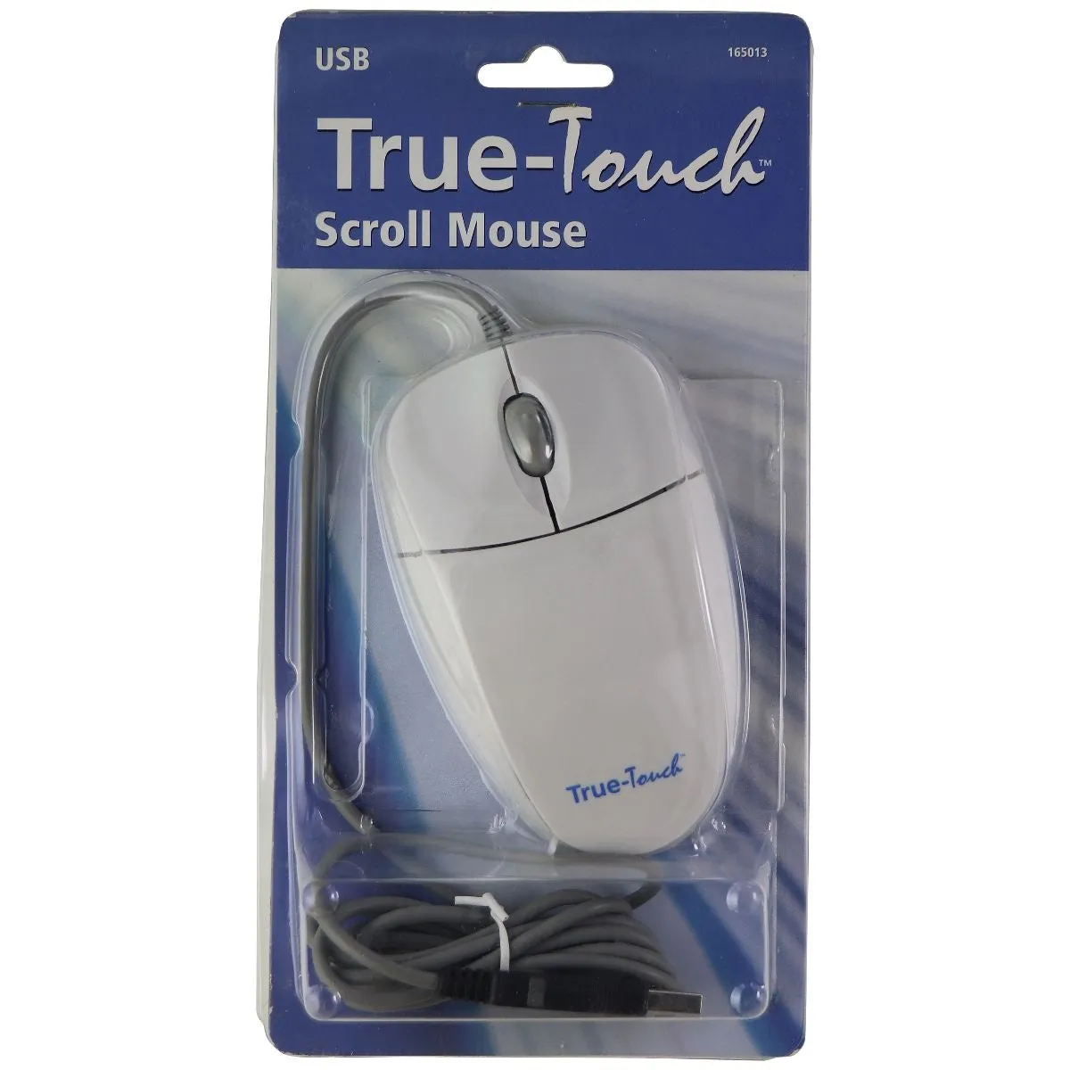 Manhattan True-Touch Basic Scroll Mouse - Wired USB / Off-White (165013)