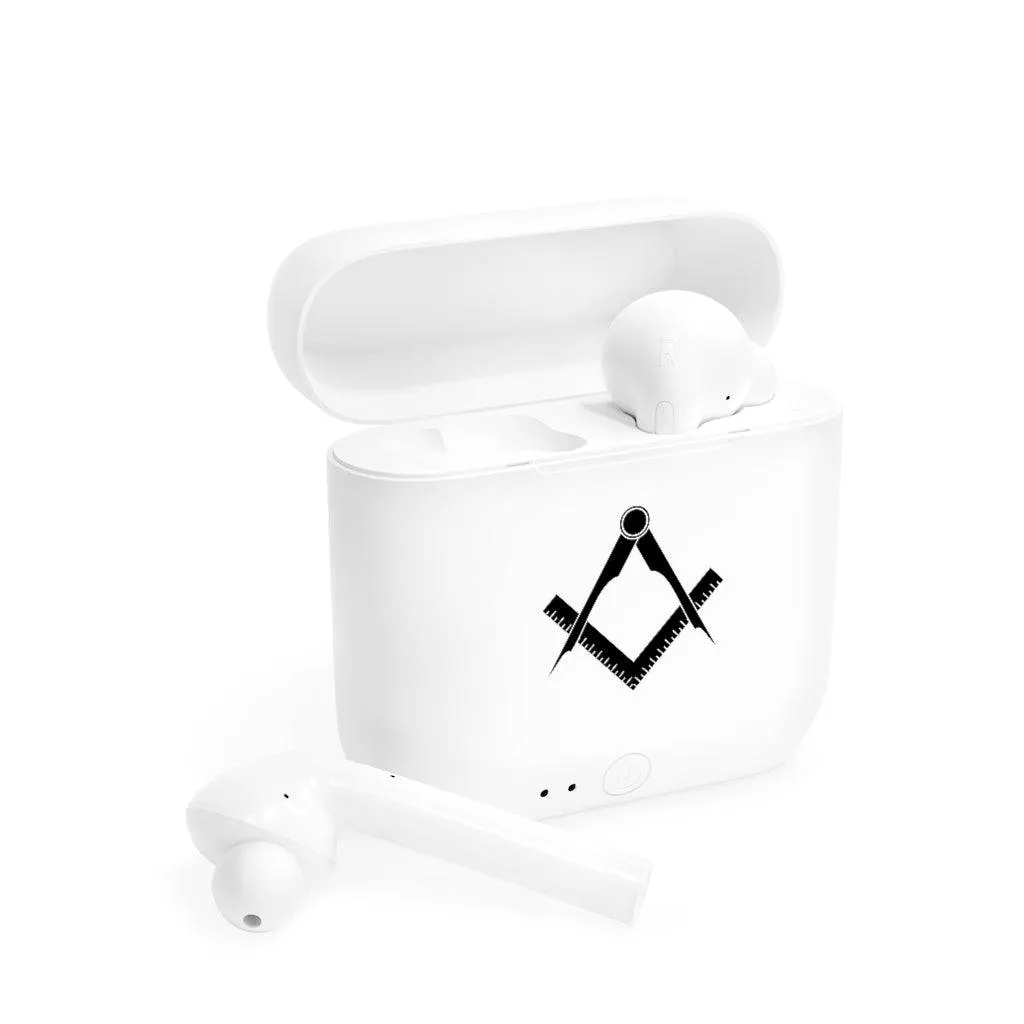 Master Mason Blue Lodge Earbud - Wireless Square & Compass