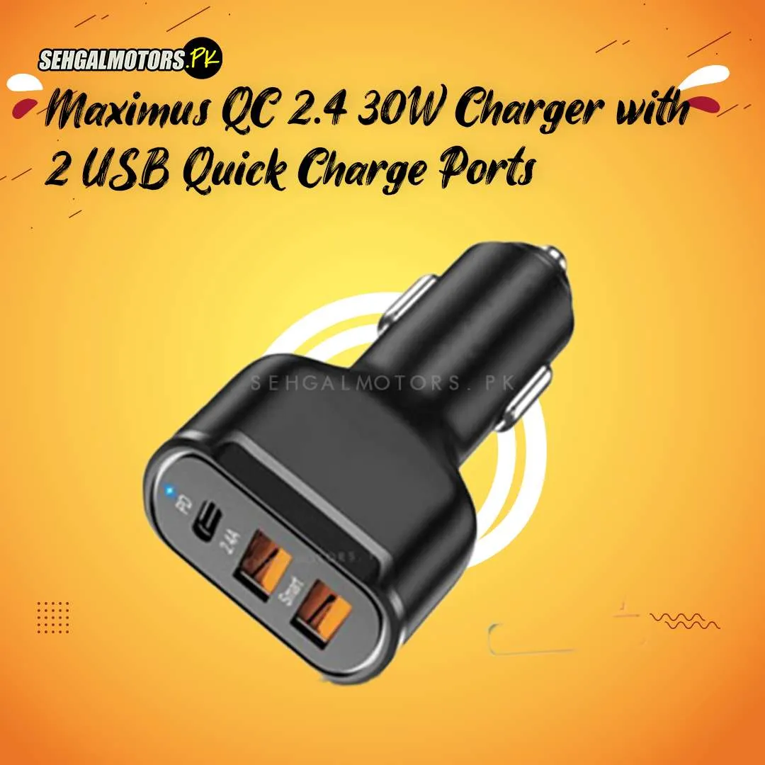 Maximus QC 2.4 30W Charger with 2 USB Quick Charge Ports