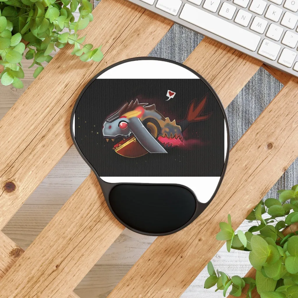 Mecha Whale Strider Mouse Pad With Wrist Rest