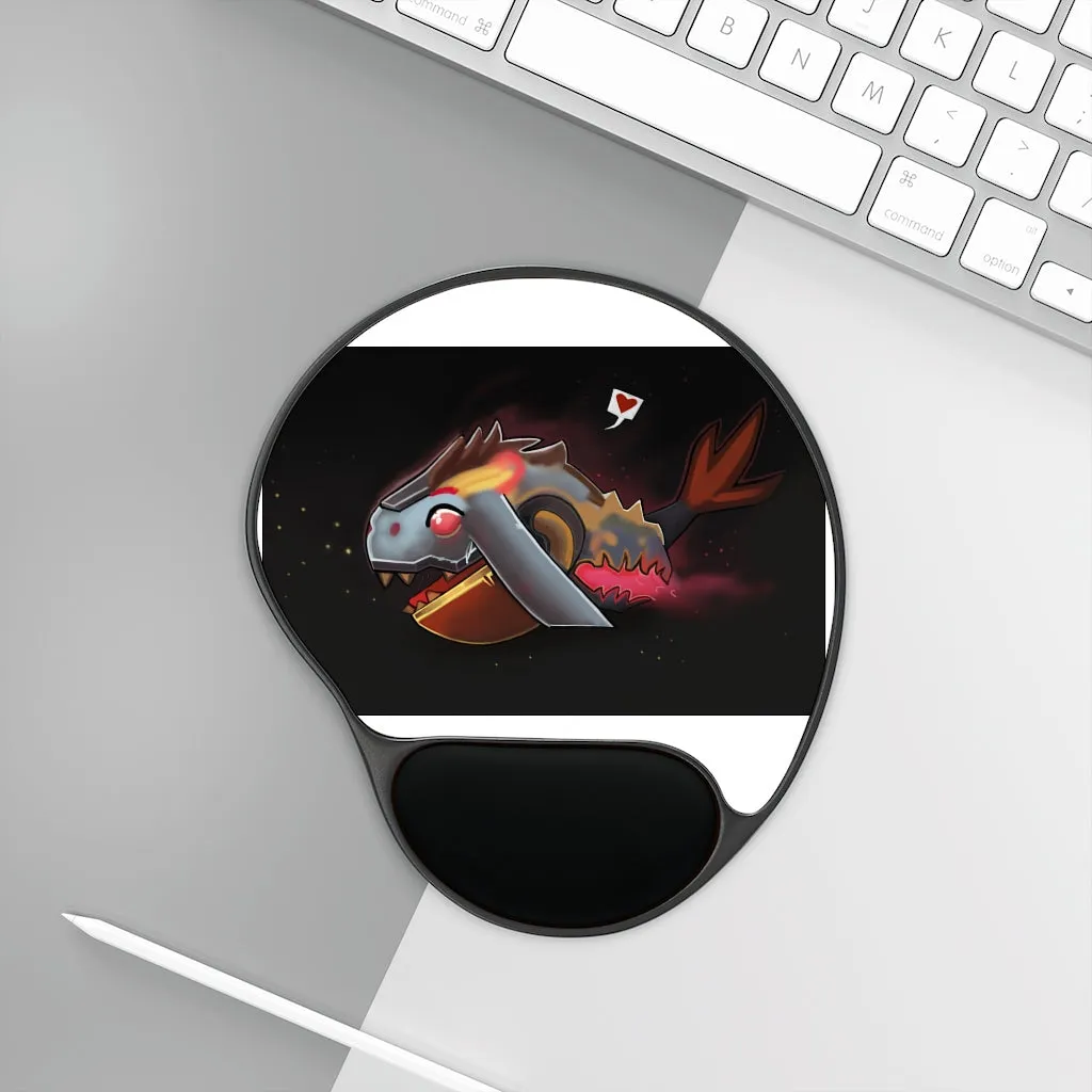 Mecha Whale Strider Mouse Pad With Wrist Rest