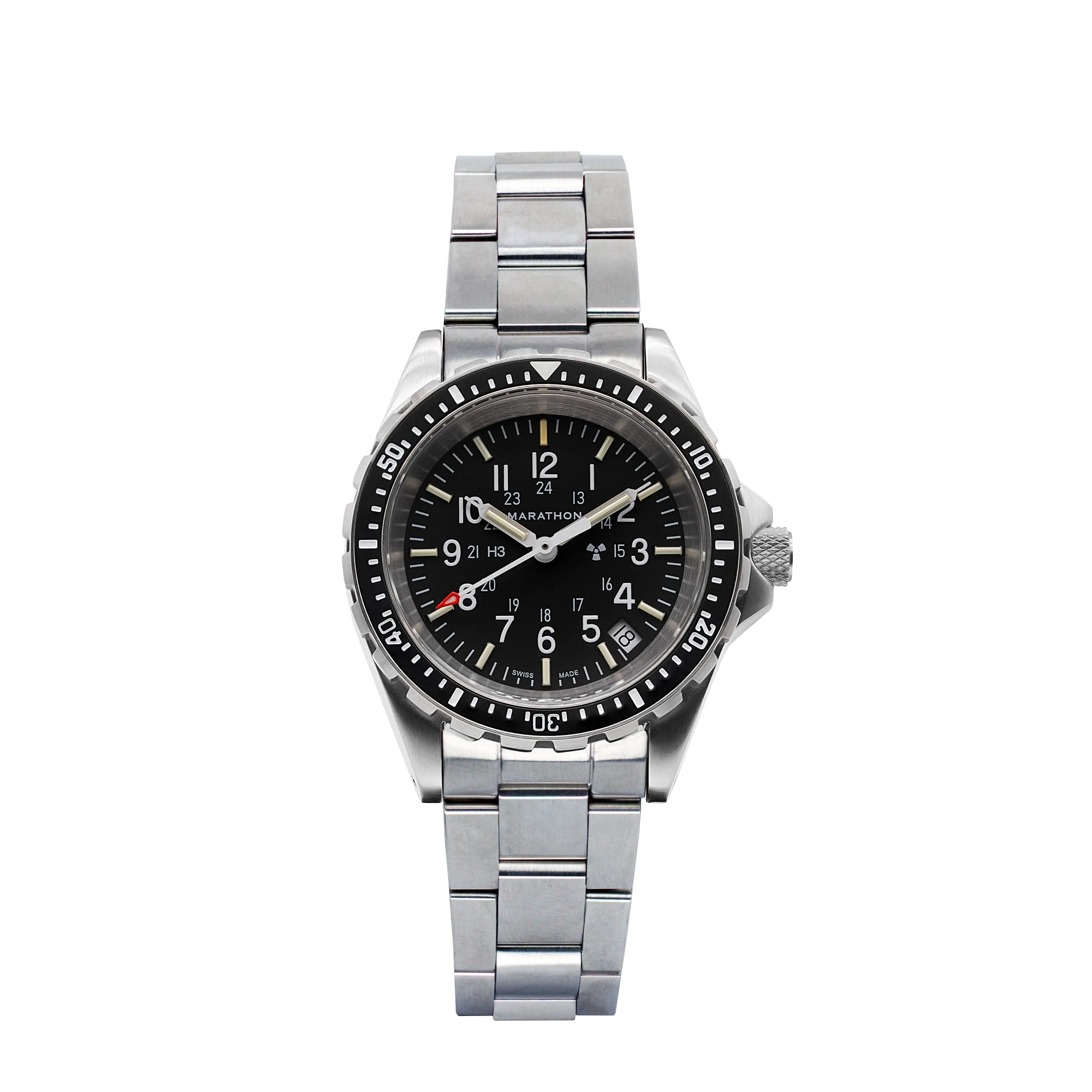 MEDIUM DIVER'S QUARTZ (MSAR QUARTZ) WITH STAINLESS STEEL BRACELET - 36MM