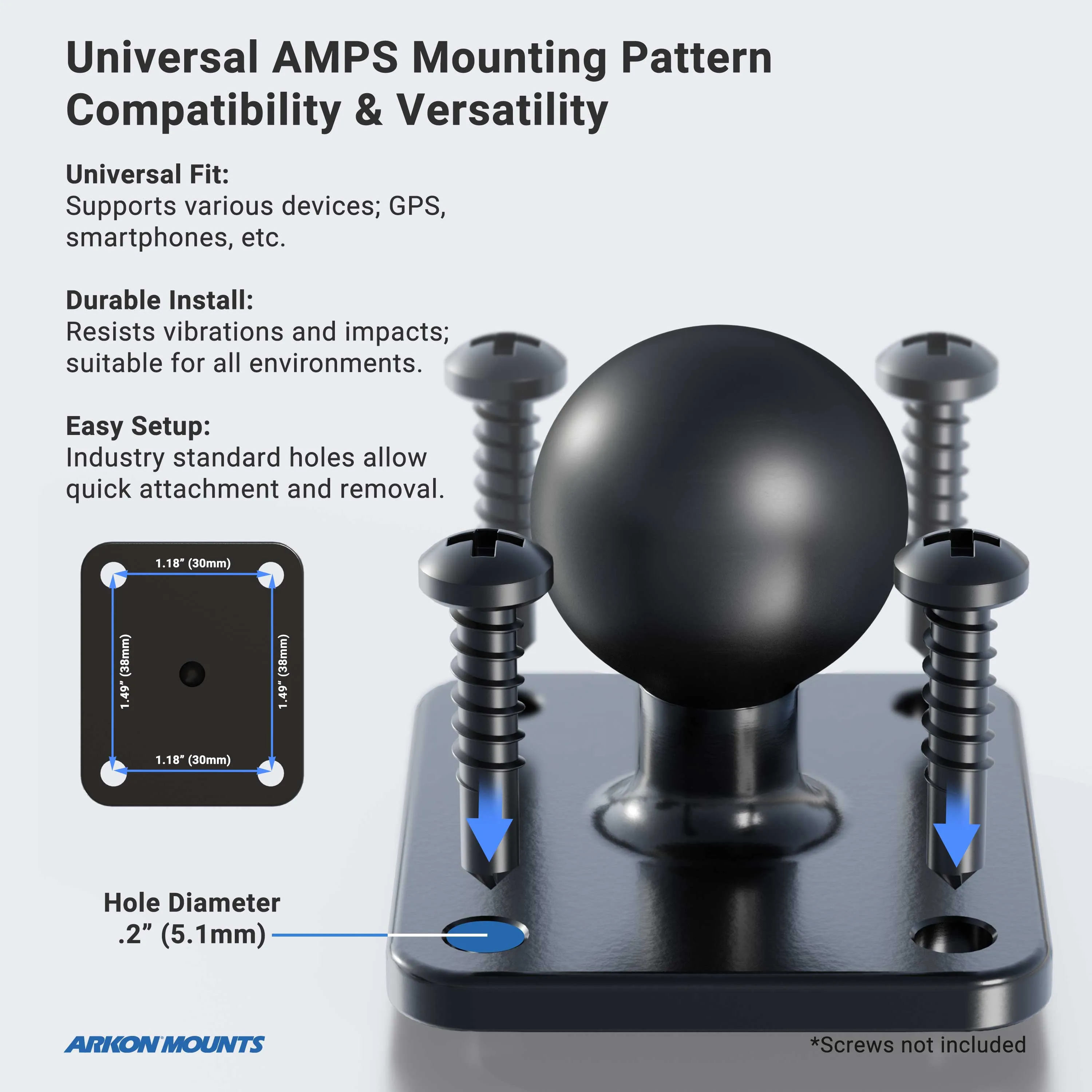 Mega Grip™ Forklift Front Guard Mount