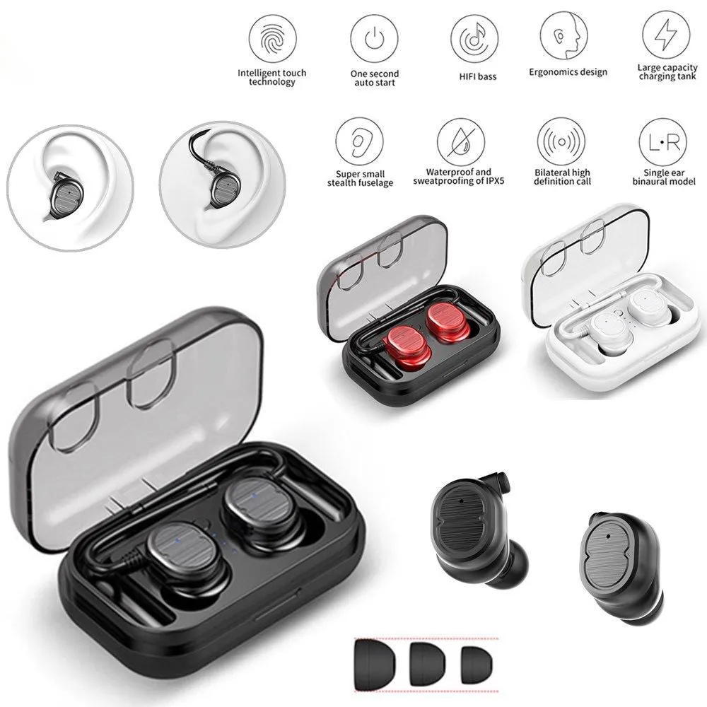 Mini True Wireless  5.0 Earbuds Twins Headset Earphone Headphone