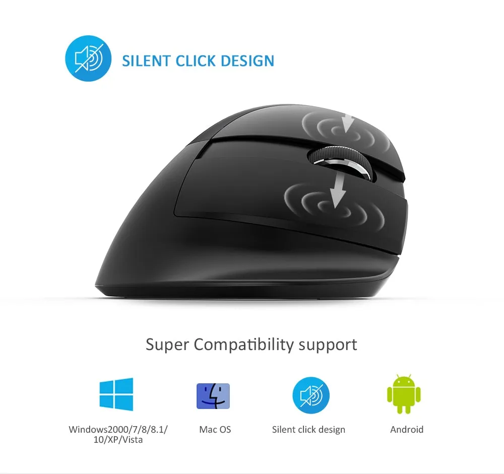 Mini Wireless Silent Ergonomic Mouse