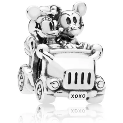 Minnie and Mickey Mouse Car Bead Charm