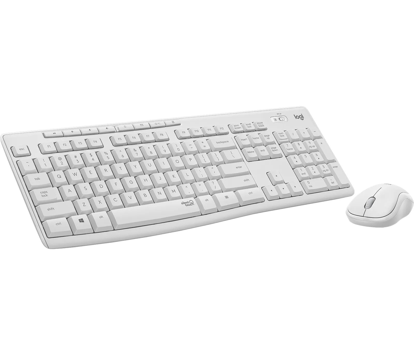 Mk295 Silent Wireless Combo - White