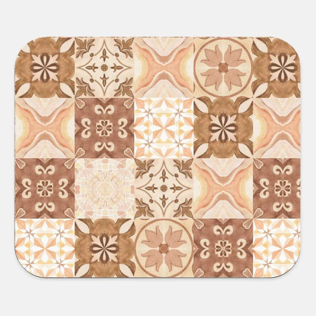 Moroccan Desert Tile Mouse Pad