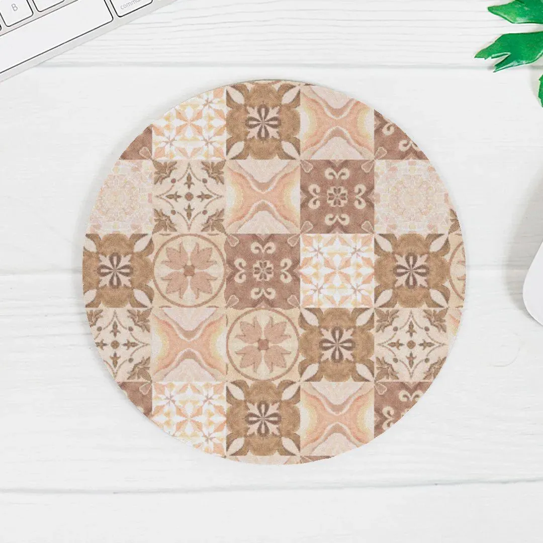 Moroccan Desert Tile Mouse Pad