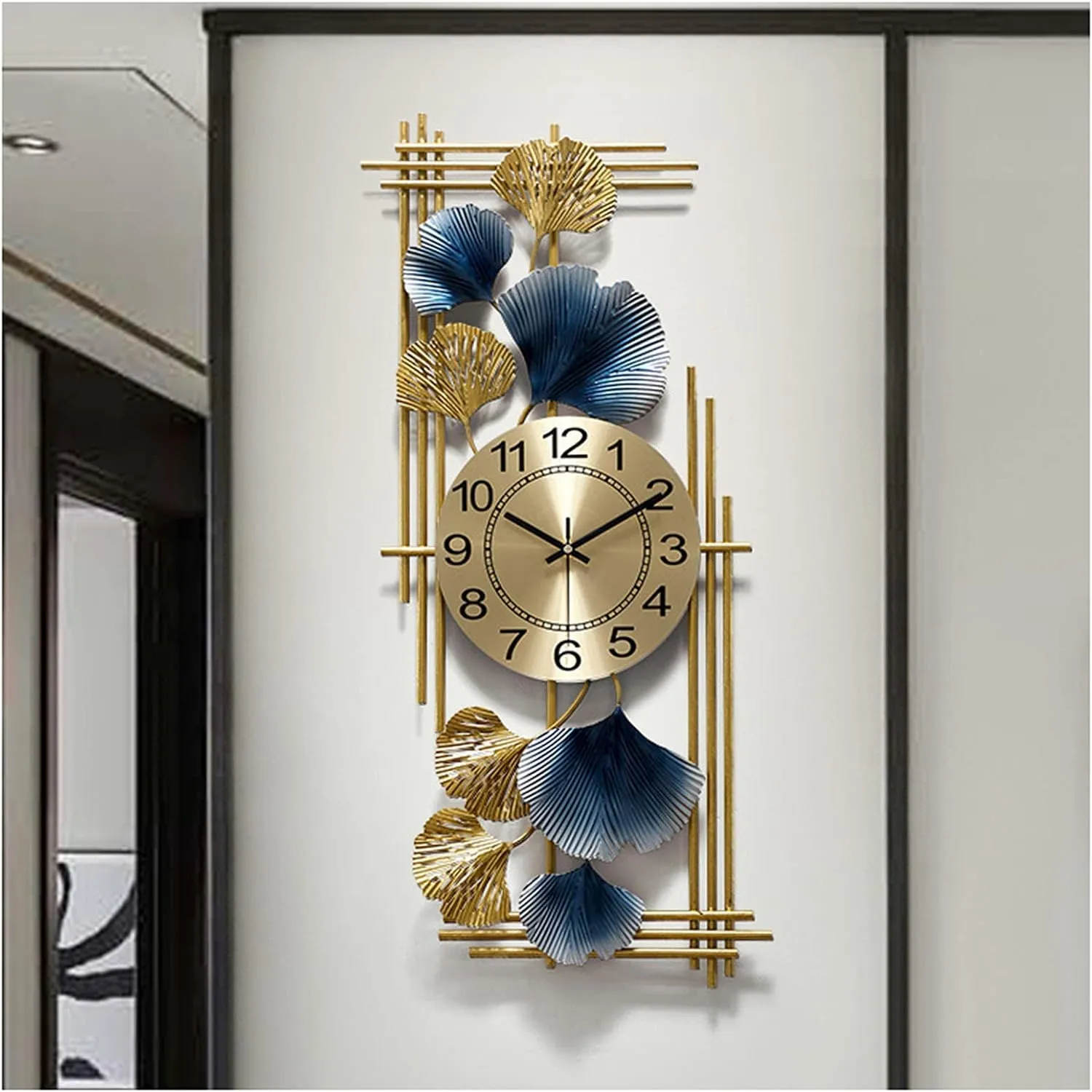 MS Handicraft Wall Clock Framed for Living Room, Bedroom and Kitchen ? Silent, Stylish and Perfect for Entryways and Indoor Spaces (Size- 35''15'' Inch)